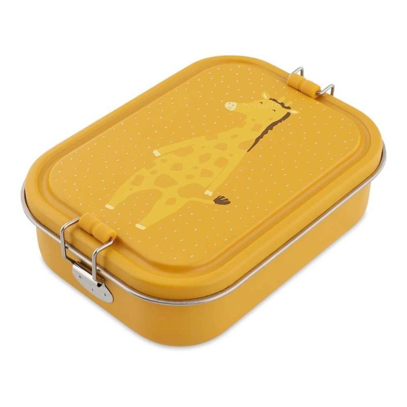 Lunchbox Edelstahl Giraffe gelb
