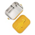 Lunchbox Edelstahl Giraffe gelb