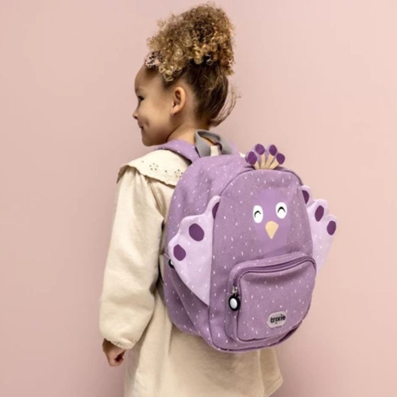 Kinderrucksack Pfau lila