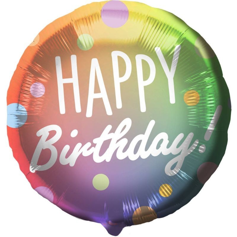 Ballon Happy Birthday Punkte