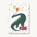 Geburtstagskarte Dino Konfetti