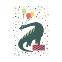 Geburtstagskarte Dino Konfetti