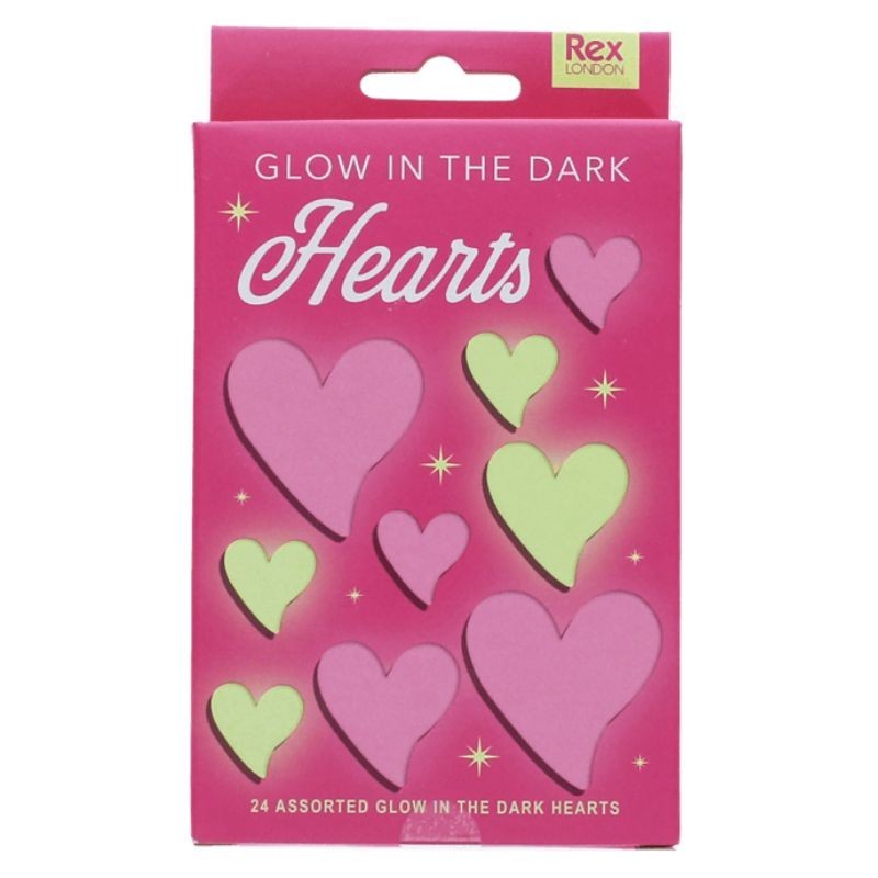 Leuchtsterne Glow in the Dark Herzen