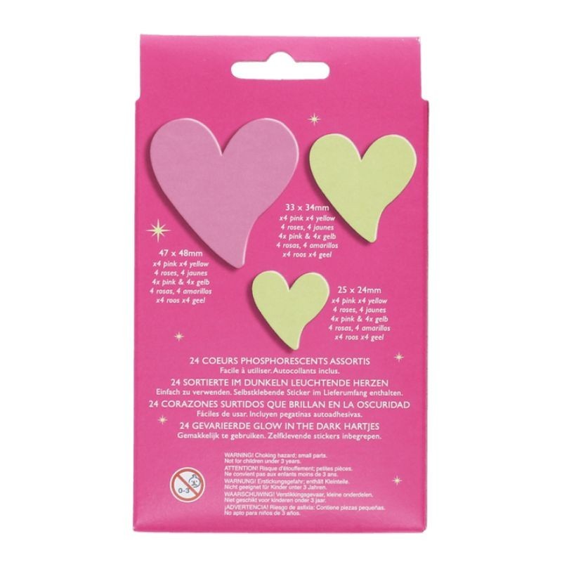 Leuchtsterne Glow in the Dark Herzen