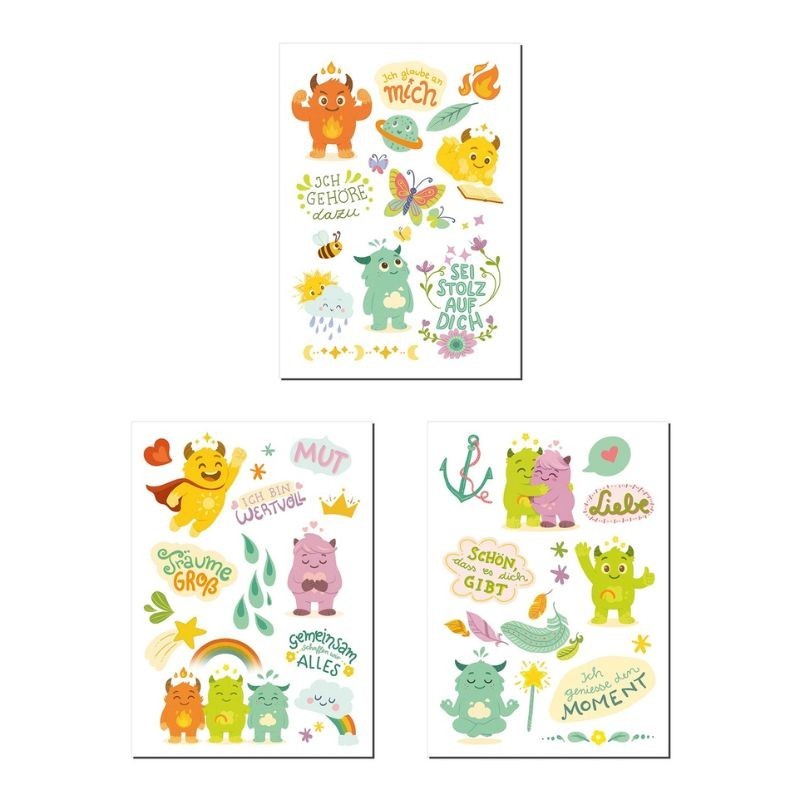 Kindertattoo Set Mutmachbande