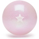 Ball Muschel Glitzer rosa 10 cm