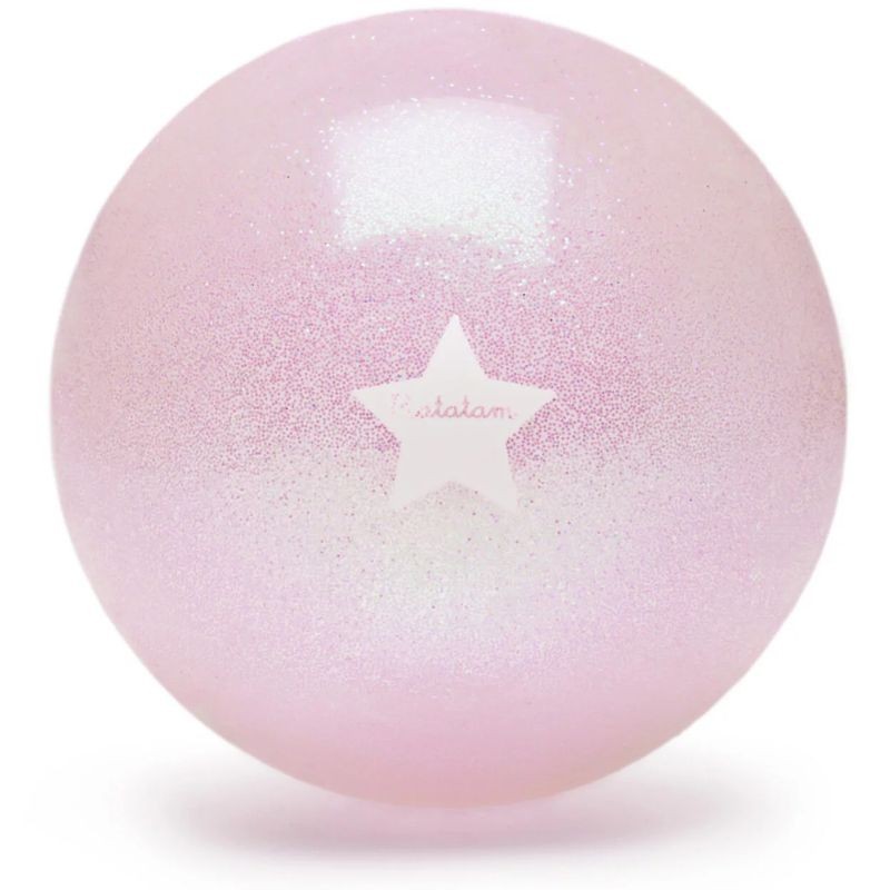 Ball Muschel Glitzer rosa 10 cm