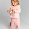 Ball Muschel Glitzer rosa 10 cm