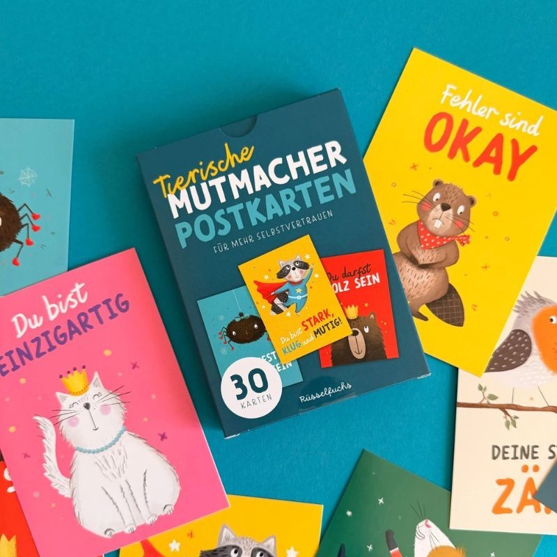 Mutmacher Kartenset Tiere bunt