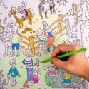 Omy Poster Pony Club zum Ausmalen