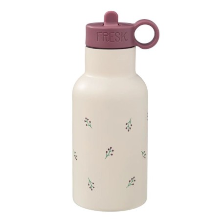 Thermosflasche Beeren beige