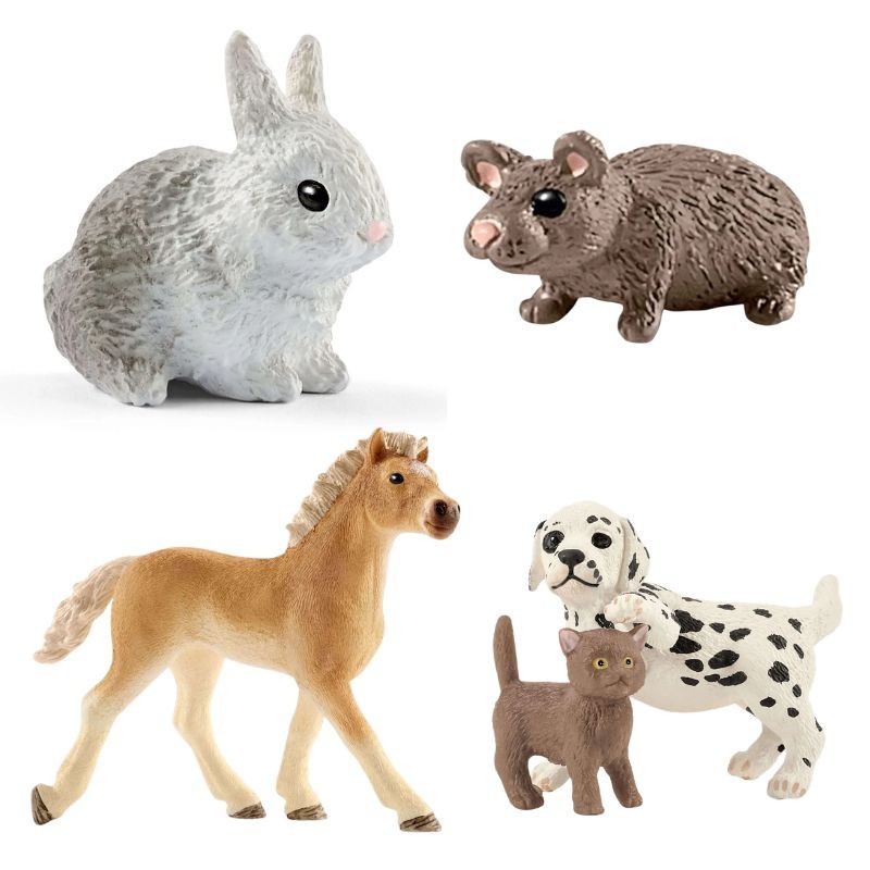 Schleich Bauernhof Tierarzt-Praxis mit Haustieren