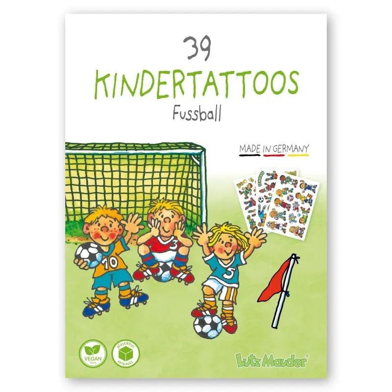 Kindertattoo Set Fussball