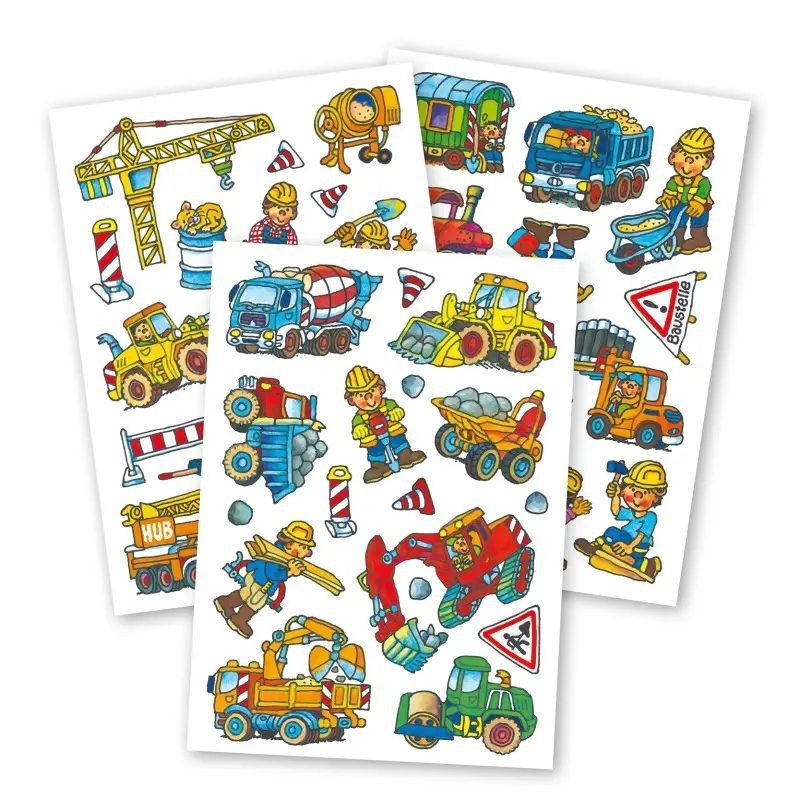 Kindertattoo Set Baustelle