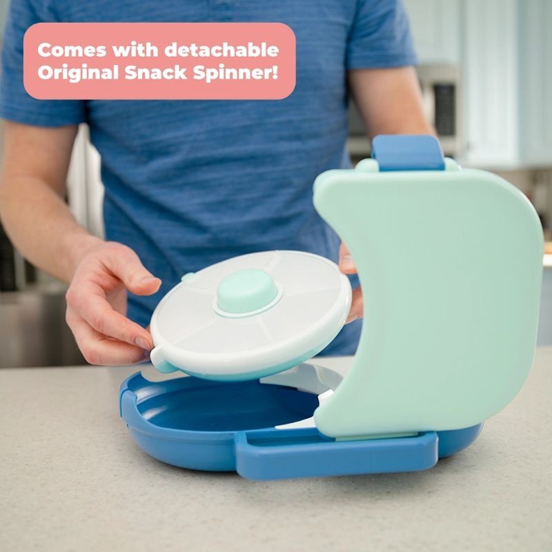 Znünibox GoBe Kids 2-in-1 mit Snack Spinner blau