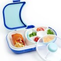 Znünibox GoBe Kids 2-in-1 mit Snack Spinner blau