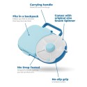Znünibox GoBe Kids 2-in-1 mit Snack Spinner blau