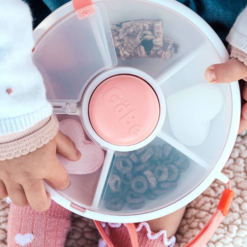 Znünibox GoBe Kids Snack Spinner Flip korallenrot
