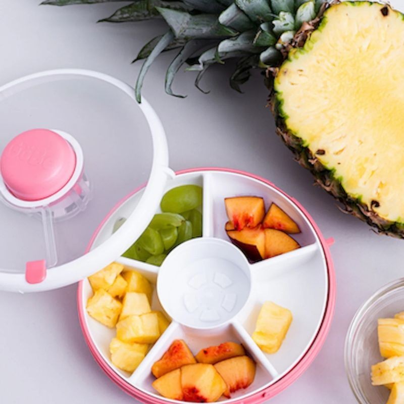Znünibox GoBe Kids Snack Spinner Flip korallenrot