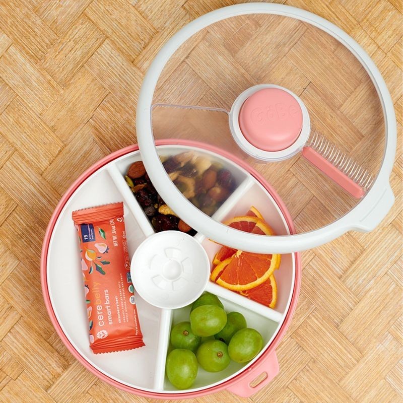 Znünibox GoBe Kids Snack Spinner Slide blau korallenrot