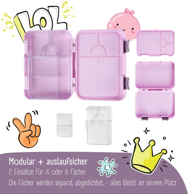 Znünibox Bearfoot Bento M lila