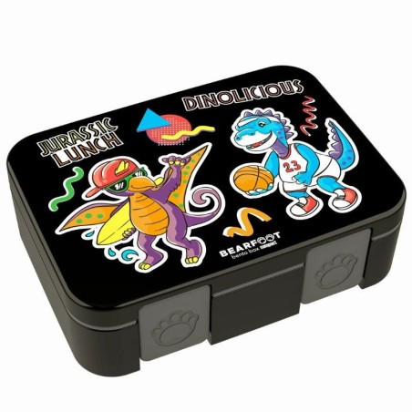 Znünibox Bearfoot Compact Dinosaurier schwarz