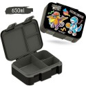 Znünibox Bearfoot Compact Dinosaurier schwarz