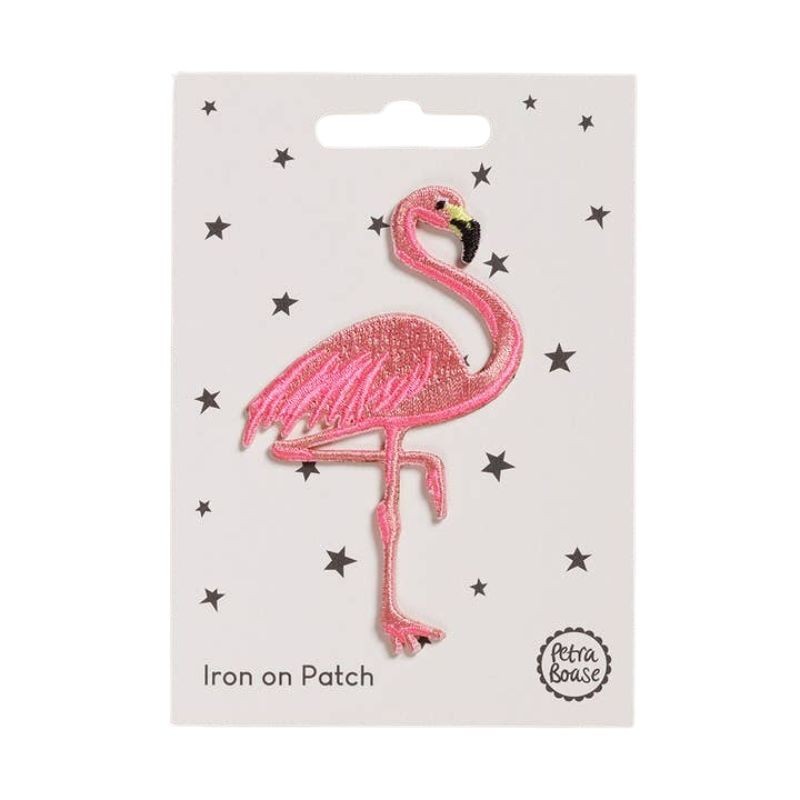 Bügelbild Aufnäher Patch Flamingo