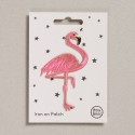 Bügelbild Aufnäher Patch Flamingo