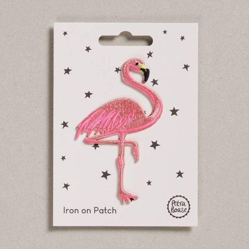 Bügelbild Aufnäher Patch Flamingo