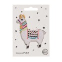 Bügelbild Aufnäher Patch Lama
