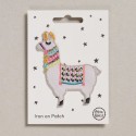 Bügelbild Aufnäher Patch Lama