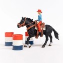 Schleich Pferd Barrel Racing mit Cowgirl