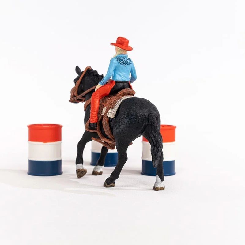 Schleich Pferd Barrel Racing mit Cowgirl