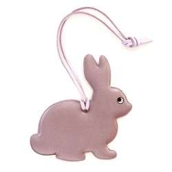 Reflektor Anhänger Hase pink