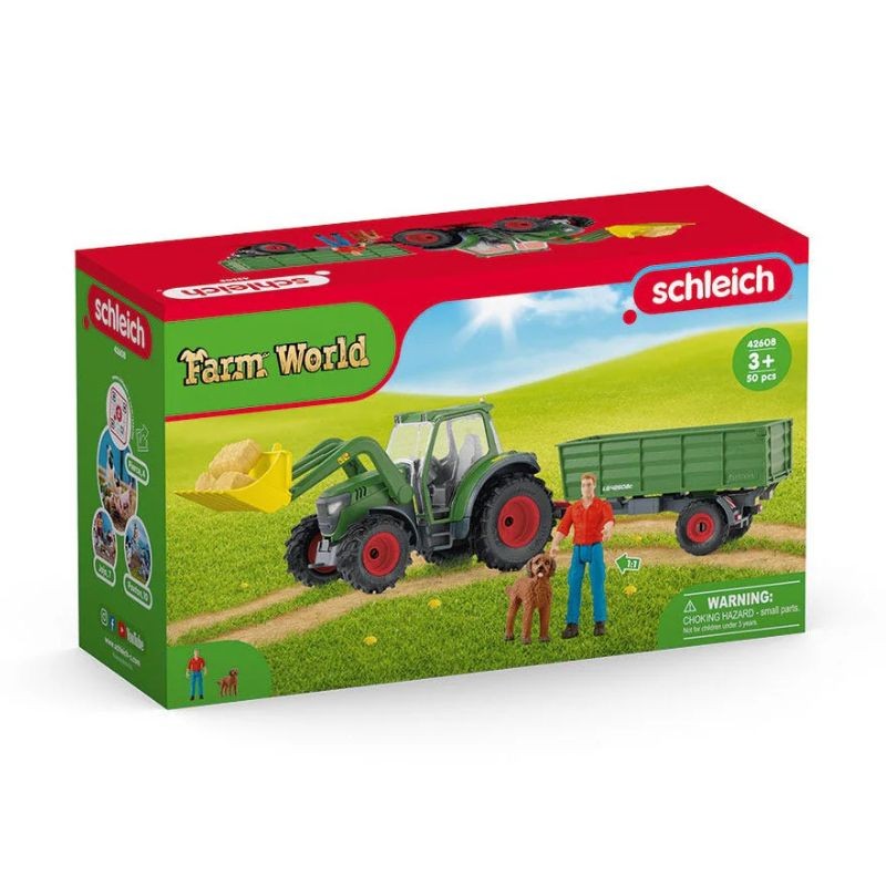 Schleich Traktor mit Anhänger