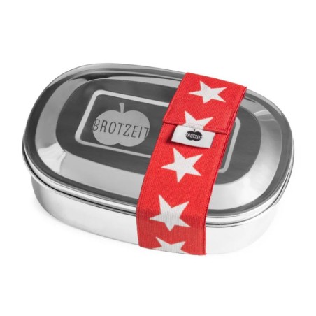 Lunchbox Edelstahl Magic Sterne rot