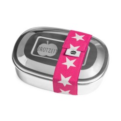 Lunchbox Edelstahl Magic Sterne pink
