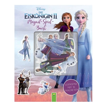Frozen Die Eiskönigin 2 - Magnet-Spiel-Buch - Lernspass mit 16 Magneten
