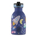 Trinkflasche Edelstahl Space