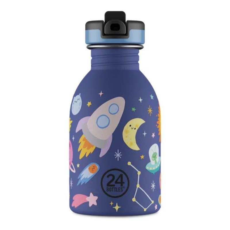 Trinkflasche Edelstahl Space