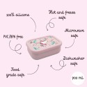 Lunchbox aus Silikon Einhorn Sparkly