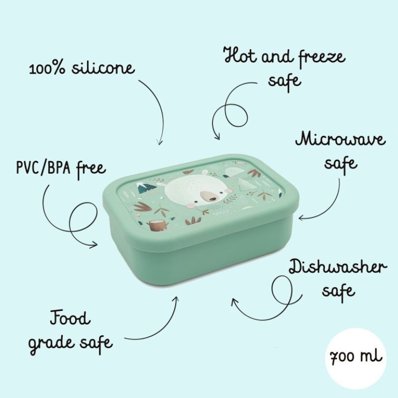Lunchbox aus Silikon Eisbär Munchy