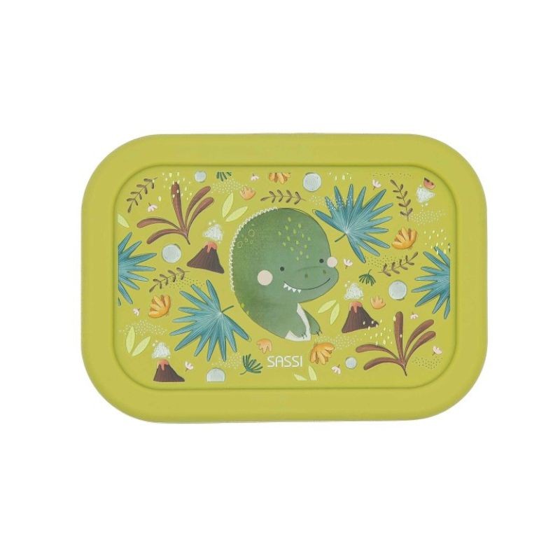 Lunchbox aus Silikon Dinosaurier Cracky