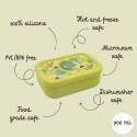 Lunchbox aus Silikon Dinosaurier Cracky