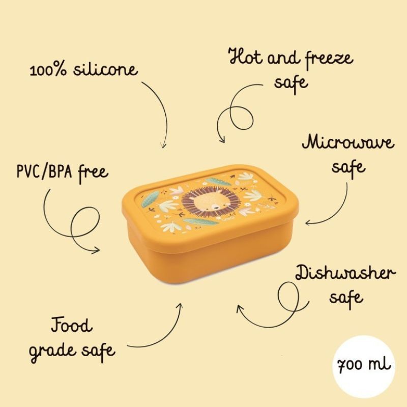 Lunchbox aus Silikon Löwe Chompy