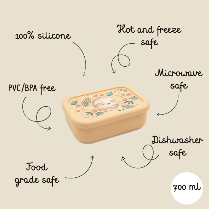 Lunchbox aus Silikon Faultier Gnawy