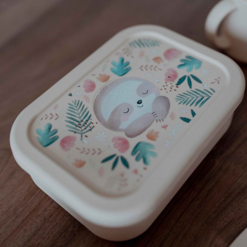 Lunchbox aus Silikon Faultier Gnawy