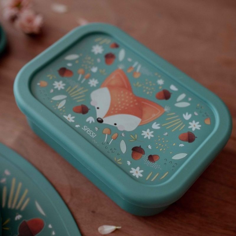 Lunchbox aus Silikon Fuchs Crunchy