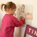 Magnettafel Rechteck leinenbeige klein